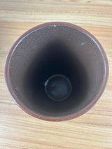 Pigeon Forge Pottery Tennessee Mid Century Modern Gray Cylinder Vase