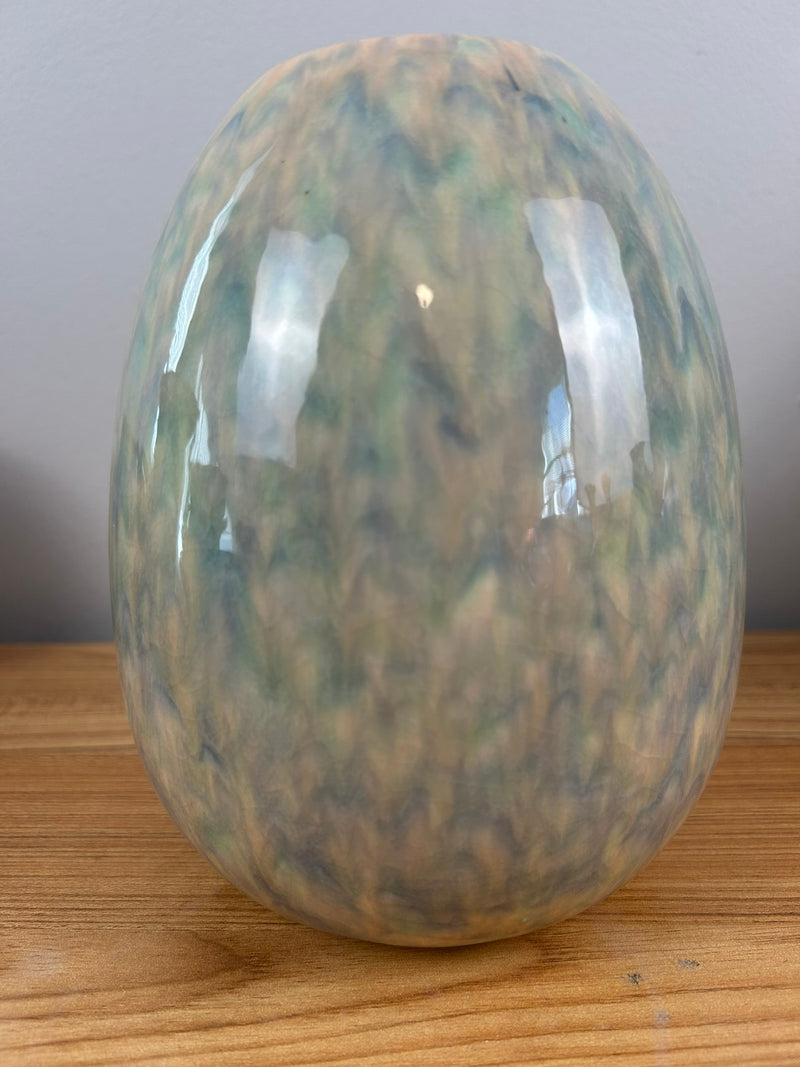 Royal Haeger Hickman Early Mauve Agate 7.5" x 5.5" Ball Vase Gorgeous Glazes