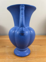 Niloak VIntage Blue Double Handled Stoneware Ceramic Vase Urn Matte Finish