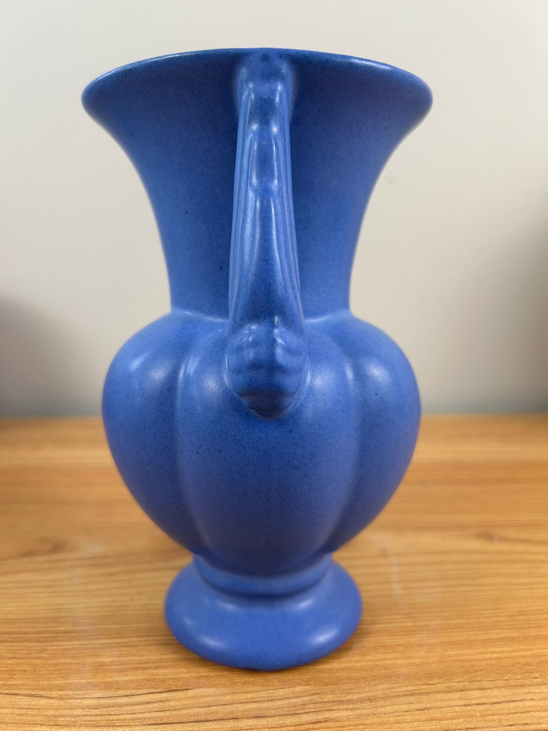 Niloak VIntage Blue Double Handled Stoneware Ceramic Vase Urn Matte Finish