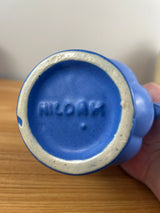 Niloak VIntage Blue Double Handled Stoneware Ceramic Vase Urn Matte Finish