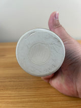 Bill Campbell Art Pottery Bud Vase 7 1/2 in T Blue & Purple Drip Glaze Signed