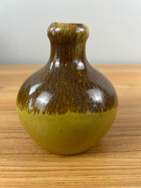 Pigeon Forge Pottery Tennessee Yellow Brown Drip Glaze Jug 4.5" Tall