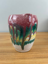 AR Cole North Carolina Rainbow Glaze Pottery Pitcher