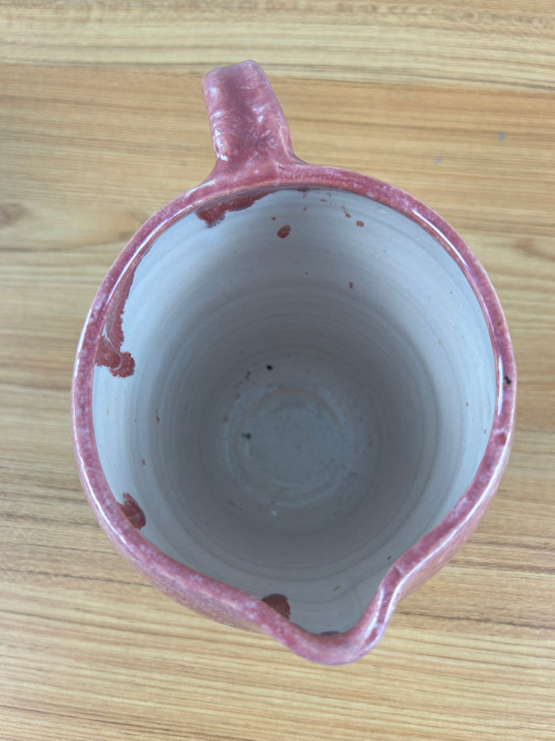 AR Cole North Carolina Rainbow Glaze Pottery Pitcher