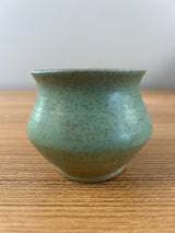 Margaret Pachl U. North Dakota School Mines Mottled Green Art Pottery Vase