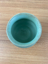 Margaret Pachl U. North Dakota School Mines Mottled Green Art Pottery Vase