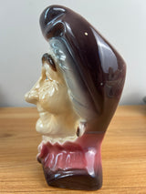 Royal Copley Old Woman Colonial Head Vase Wall Pocket 8"H x 7"W