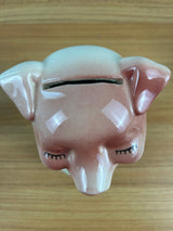 Royal Copley 1950's Vintage Art Pottery  Piggy Bank "For My Cadillac"