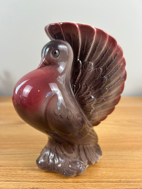 Royal Copley Pouter Pigeon Dove Bird Planter Vase Bird Decor Vintage