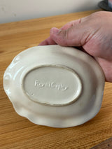 Royal Copely Art Pottery Pink "Old Friends Wear Well" Nut Candy Bowl