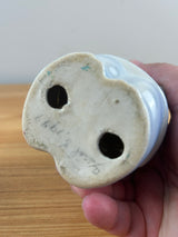 Royal Copely Art Pottery  6" Ceramic Blue Figural Pig Piggy Bank