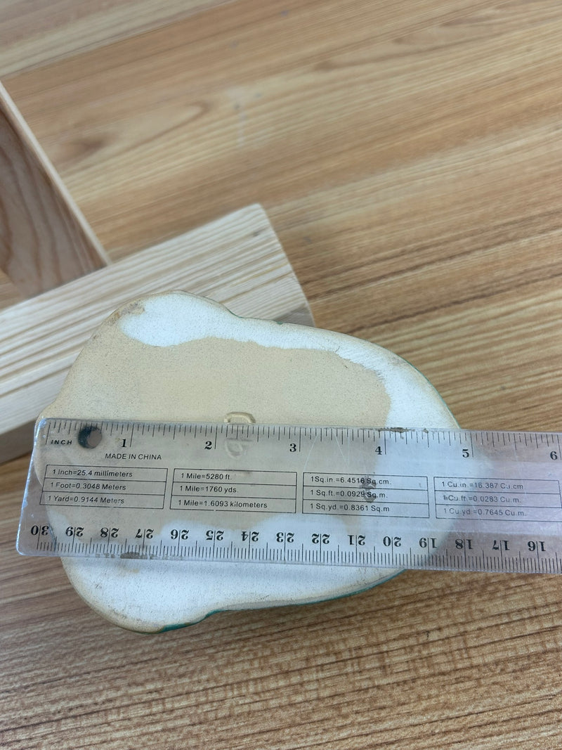 Frankoma Art Pottery #190 Acorn Wall Pocket, Green Brown, 6.0" H