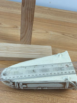 Weller Art Pottery Clinton Ivory Floral Daisey 8 1/4" Wall Pocket