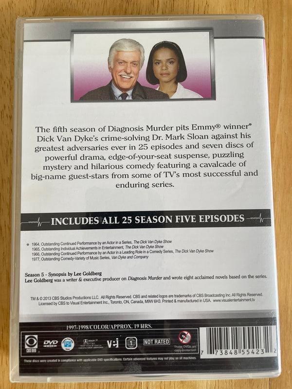 Diagnosis Murder The Complete Fifth Season 5    DVD 7-Disc Set