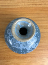 “Manka” John Mankameyer 1933-2015 Vase 1991 A-3 Blue Crystalline Glaze 4"