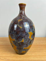 “Manka” John Mankameyer 1933-2015 Vase 1996 C-2 Orange Crystalline Glaze 7"