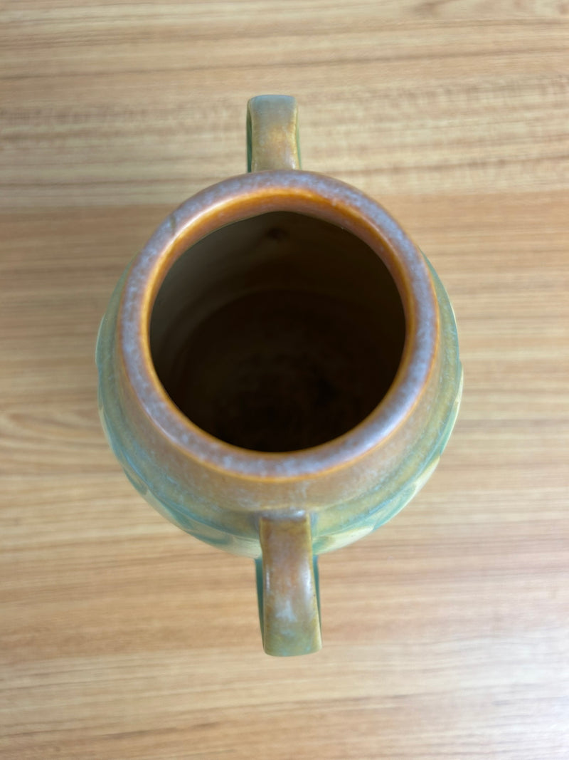 Roseville Falline Blue 1933 Vintage Arts And Crafts Pottery Ceramic Vase 643-6