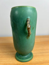 Roseville Pine Cone Green 1936 Vintage Art Pottery Ceramic Flower Vase 748-6