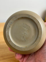 Hjorth Bornholm 1930's Antique Pottery Denmark small pot STAG MARK fruit motif