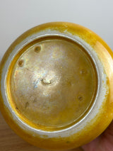 Ruskin Antique  early 20th Century, Gold Lustre Porcelain Floral Vase