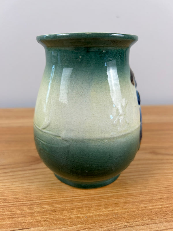 Roseville Holland Dutch Utility Line Green 1900s Vintage Pottery Ceramic Vase