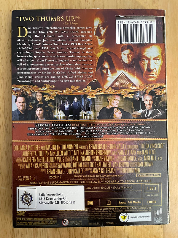 The Da Vinci Code (Full Screen Two-Disc Special Edition)