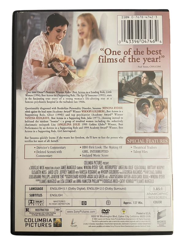 Girl, Interrupted (DVD, 1999)