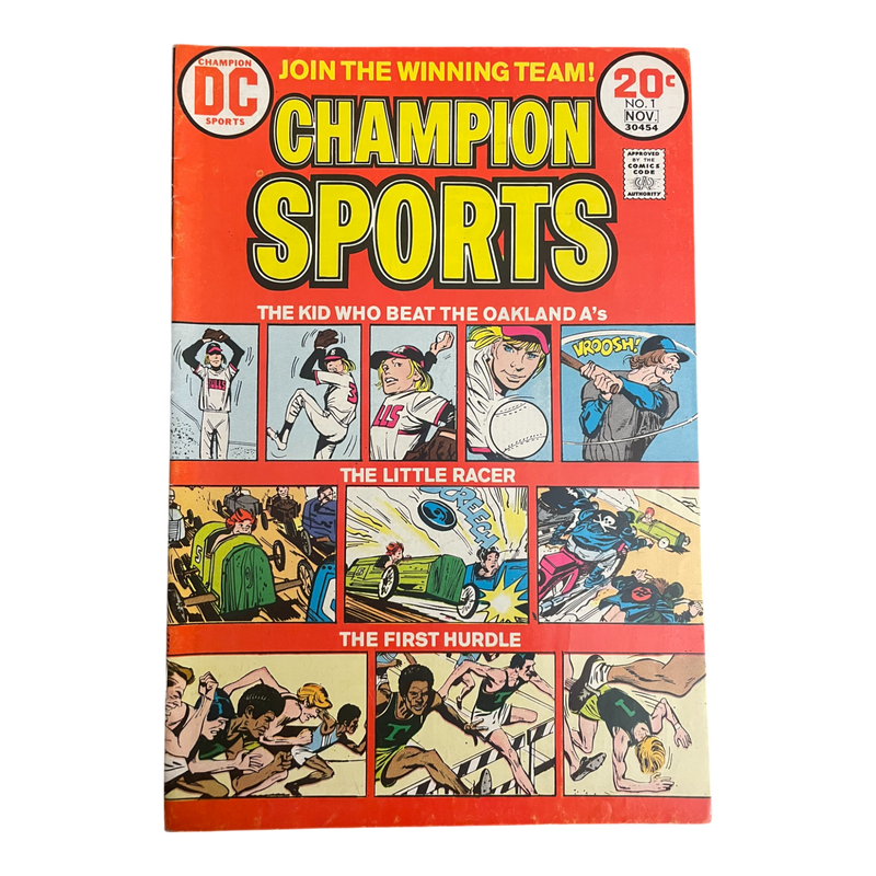 Champion Sports FIRST ISSUE! DC Comic Book 1973 #1 Issue!