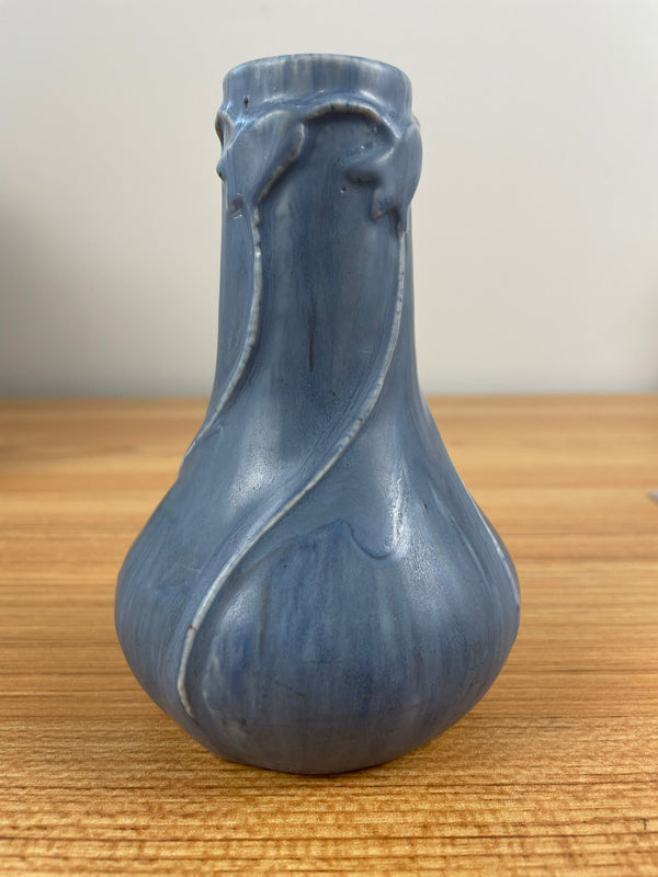 Pewabic Pottery 1903-1907 Stylized Lily Of The Valley Pale Blue Vase